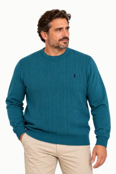 Jersey Arroyo Cuello Redondo Tallas Grandes Verde