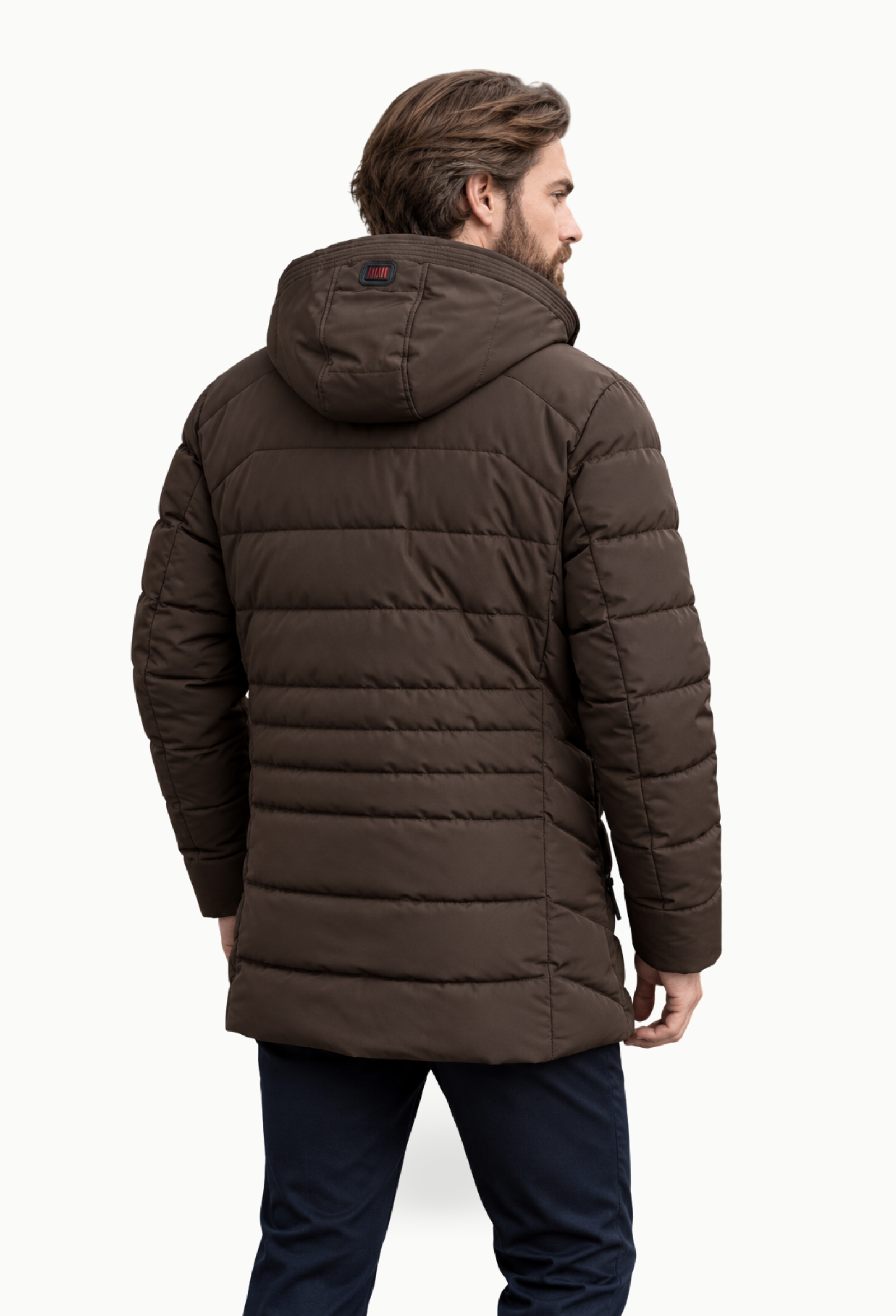 Parka acolchada plaza marrón Capelhi - Imagen 4