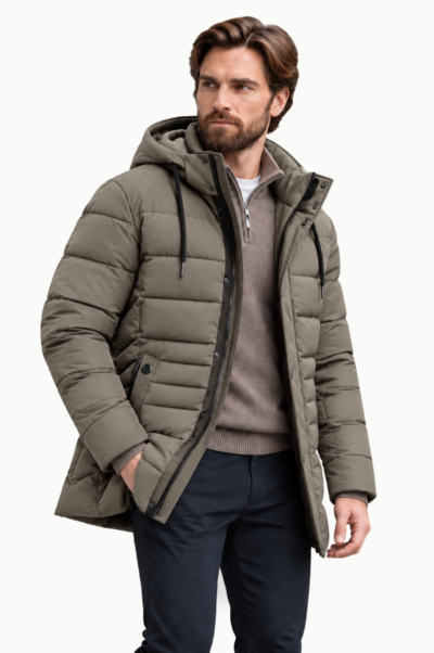 Parka acolchada plaza verde Capelhi