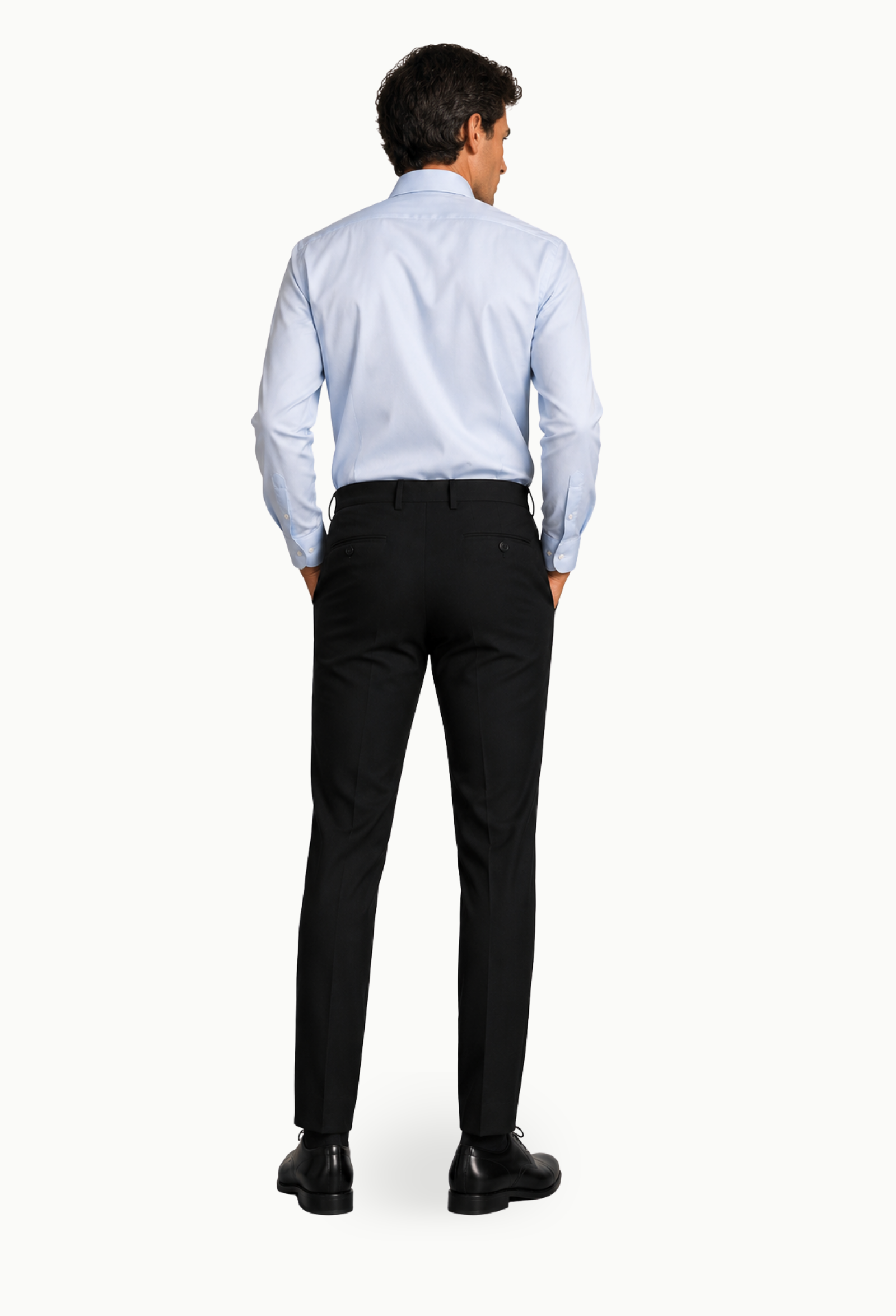 Pantalón de Vestir Negro clásico Luiyi’s Uniformidad Profesional - Imagen 3