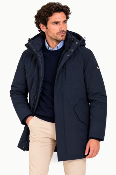Abrigo Técnico Williot Taylor Dark Blue con Acolchado