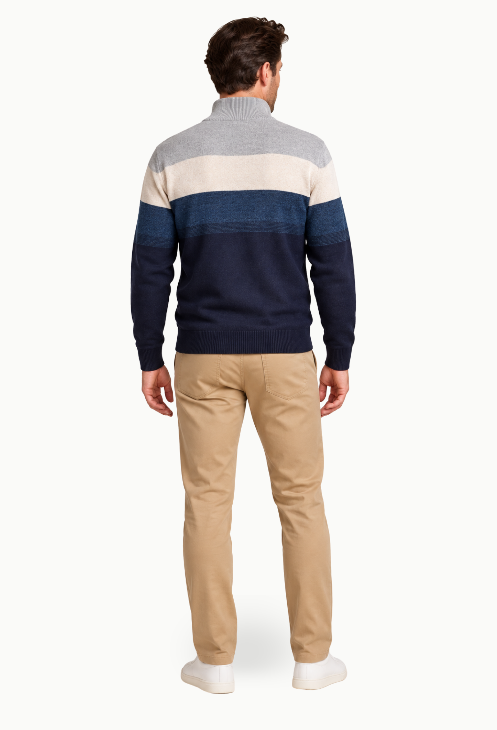 Jersey Privata cremallera color block tricolor - Imagen 3