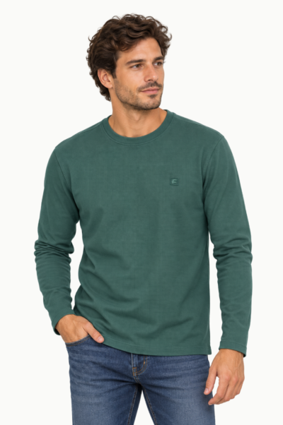Camiseta Manga Larga Verde Dos Galgos